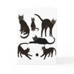Black Cats Greeting Card