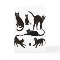 Black Cats Greeting Card