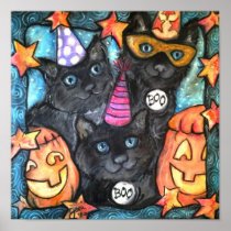 Black Cats & Jacks Posters