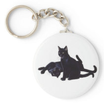 black cats keychain