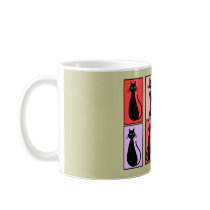 Black Cats Pop Art Gifts Mug
