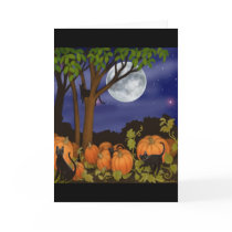 Black Cats & Pumpkins Greeting Card