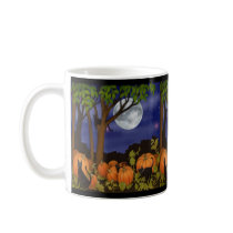 Black Cats & Pumpkins Mug