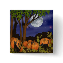 Black Cats & Pumpkins Pin