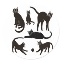 Black Cats Sticker