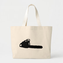 black chainsaw bag