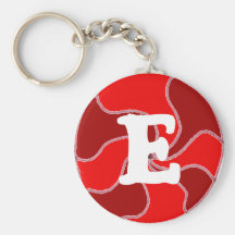 Black Cherry and Strawberry Candy Swirl Key chain