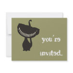 black cheshire cat invitation