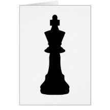 Black Chess king Card