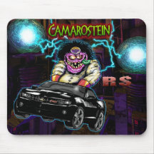 Black Chevy Camaro RS Mousepad