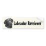 Black/Chocolate Labrador Retriever Bumper Stickers