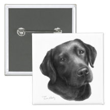 Black/Chocolate Labrador Retriever Pin