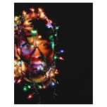 Black Christmas Lights Face Personalized Flyer