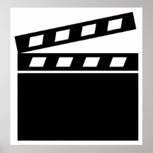 Black Clapperboard Poster