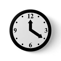 Black Clock Pin
