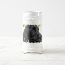 Black Cocker Spaniel Dog Beer Stein Coffee Mug