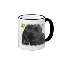 Black Cocker Spaniel Dog Coffee Mug
