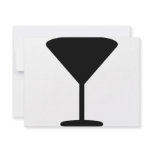 black cocktail icon invitations