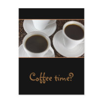 Black Coffee Post Card
