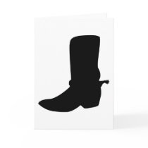 Black Cowboy Boot with Spurs