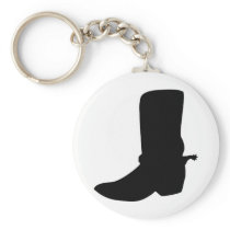 Black Cowboy Boot with Spurs