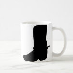 Black Cowboy Boot with Spurs Mug