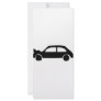 black crash car icon customized rack card