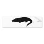 black crocodile bumper sticker