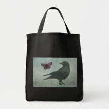 Black Crow and Butterfly bag