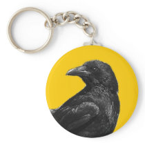 Black crow keychain