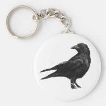 Black crow keychain