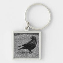 Black crow keychain