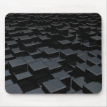Black cube world mousepads