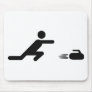 black curling icon mouse mats