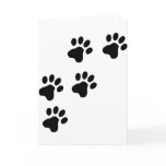 black cute dog paws doggy cards