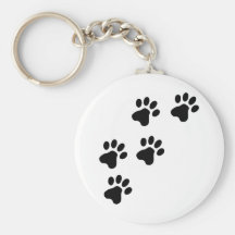 black cute dog paws doggy keychains