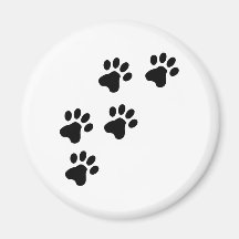 black cute dog paws doggy magnets