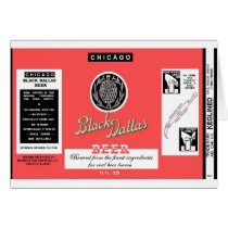 Black Dallas Beer Manhattan Brewing Chicago Greeting Cards