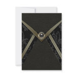 Black Damask All Occasion Party Invitations
