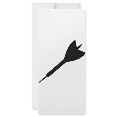 black dart icon rack card design by TomaniacLines