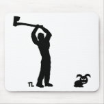 black dead bunny - lumberjack mouse pad