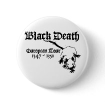 Black Death European Tour Pinback Buttons