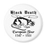 Black Death Fridge Magnet
