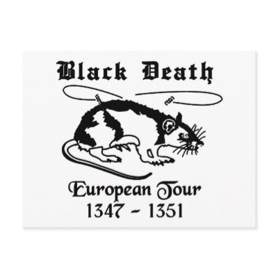 Black Death Postcard by PreciousDesigns