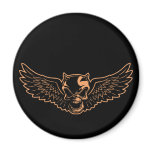Black Death Skull -or Fridge Magnet