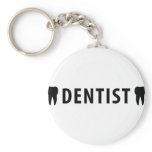 black dentist teeth key chain