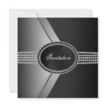 Black Diamond Black Tie Party invitations