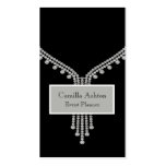 Black Diamonds Silver Name Plate Black Business Ca Business Cards