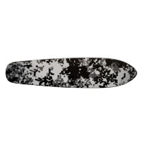 Black Digital Camouflage Skateboard Oldschool