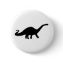 black dinosaur icon pinback button